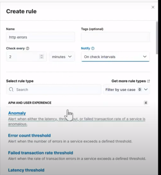 Creating rule type