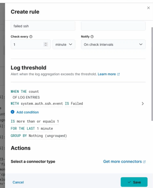 Creating rule query